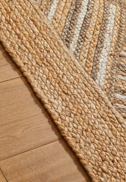 Melrose Naturals Square Rug with soft, woven texture in neutral tones, ideal for modern living room or bedroom decor.