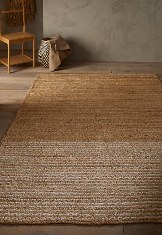 Surefit Carpets Naturals Stripe Rug featuring a modern striped pattern in neutral tones.