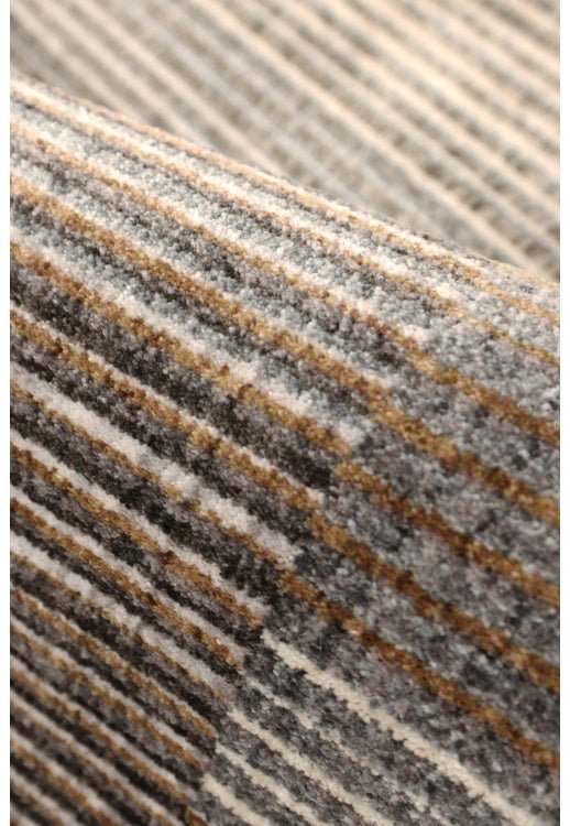 Melrose Aspre Lines Rug featuring a modern geometric design in neutral tones, perfect for contemporary home decor.