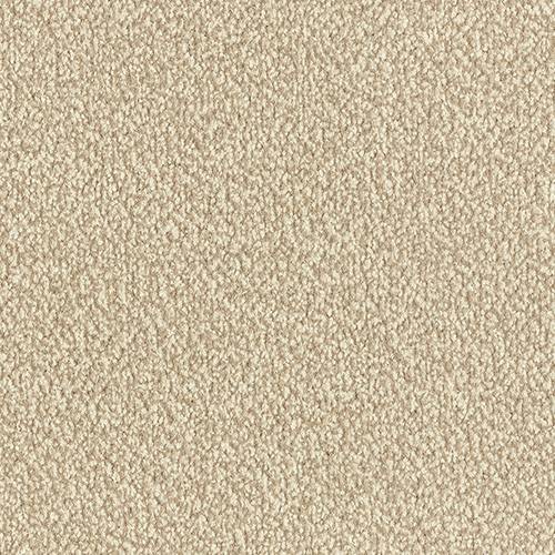 Abingdon Flooring Arena Plus Carpet with textured beige design, close-up view showing soft fiber surface and detailed pattern.