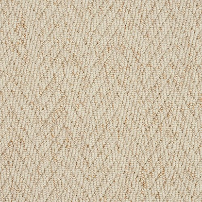 Abingdon Flooring Country Coll Herringbone Carpet featuring a classic herringbone pattern in neutral tones.