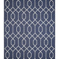 Alfresco Reverse Geo Navy Rug
